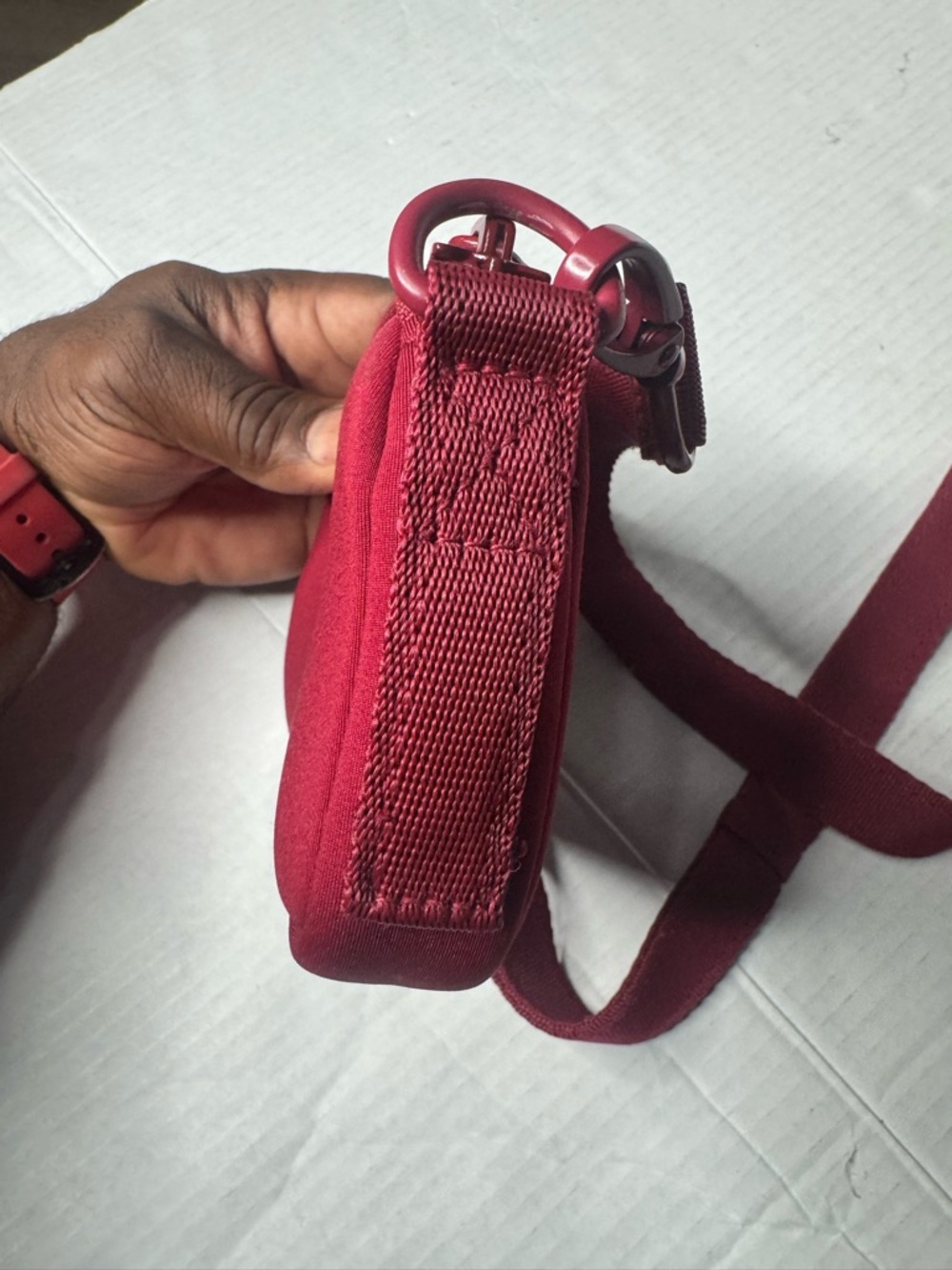 Sephora Deep Red Crossbody Pouch - Picture 9 of 10
